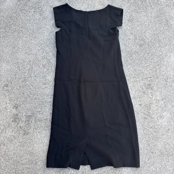 MM LaFleur Sarah Dress Womens 2 Black Minimal Office Business Career Sheath - Picture 8 of 13